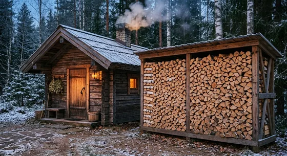 Укладка дров в Орехово-Зуеве, улица Лесная, 29